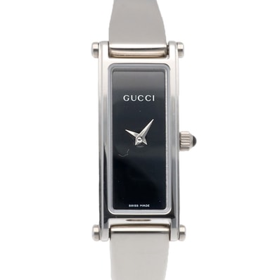 グッチ 腕時計 時計 ステンレススチール 1500L クオーツ レディース 1年保証 GUCCI 中古