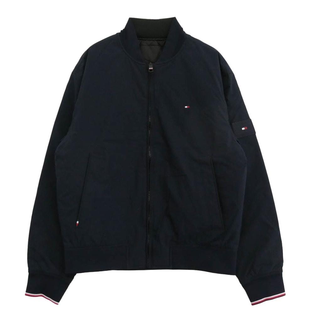 TOMMY HILFIGER トミーヒルフィガー ジャケット リバーシブル ボンバージャケット ネイビー系 ブラック系 M【中古】