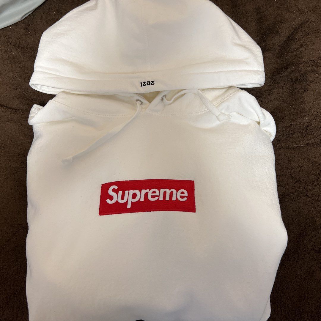 Supreme Box Logo Hooded Sweatshirt "White" (21FW)