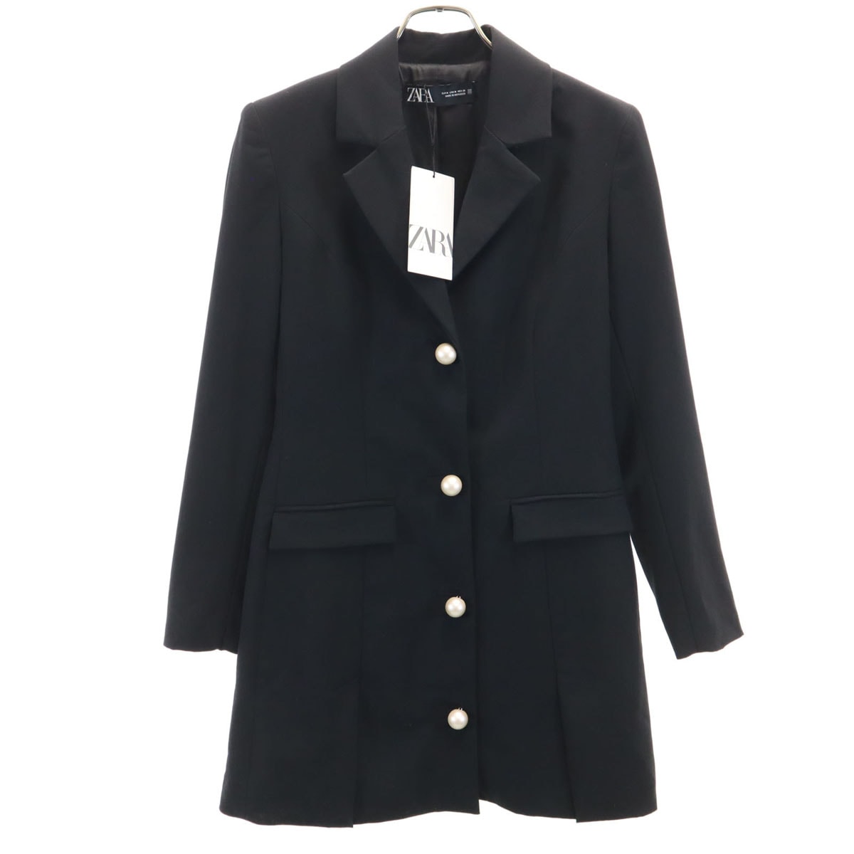 未使用 ZARA ザラ テーラードジャケット M ブラック