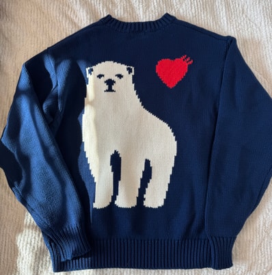 HUMAN MADE Lowgauge Knit Sweater "Navy"