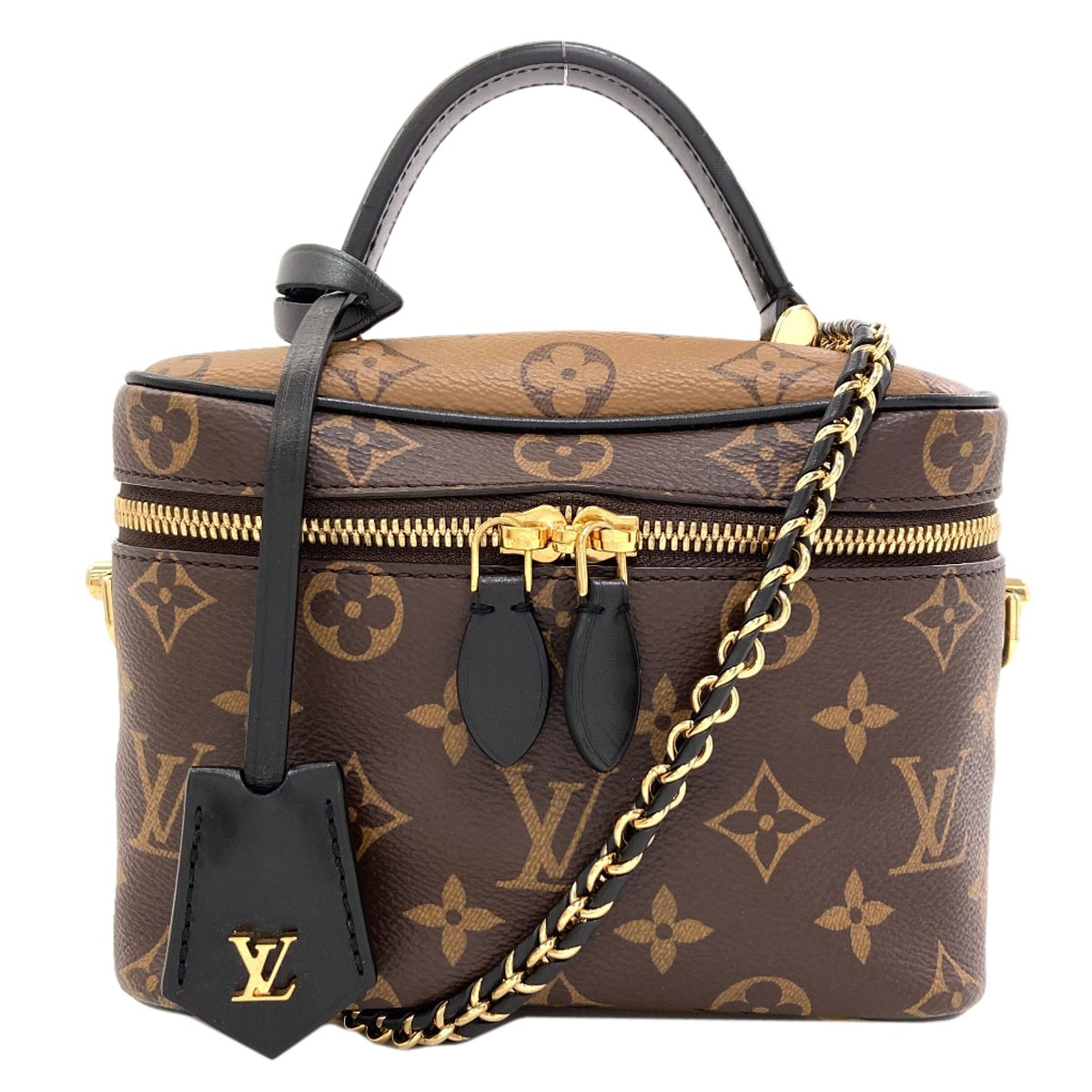 LOUIS VUITTON ルイヴィトン M47128 ヴァニティNV PM ハンドバッグ モノグラムリバース レディース [中古]
