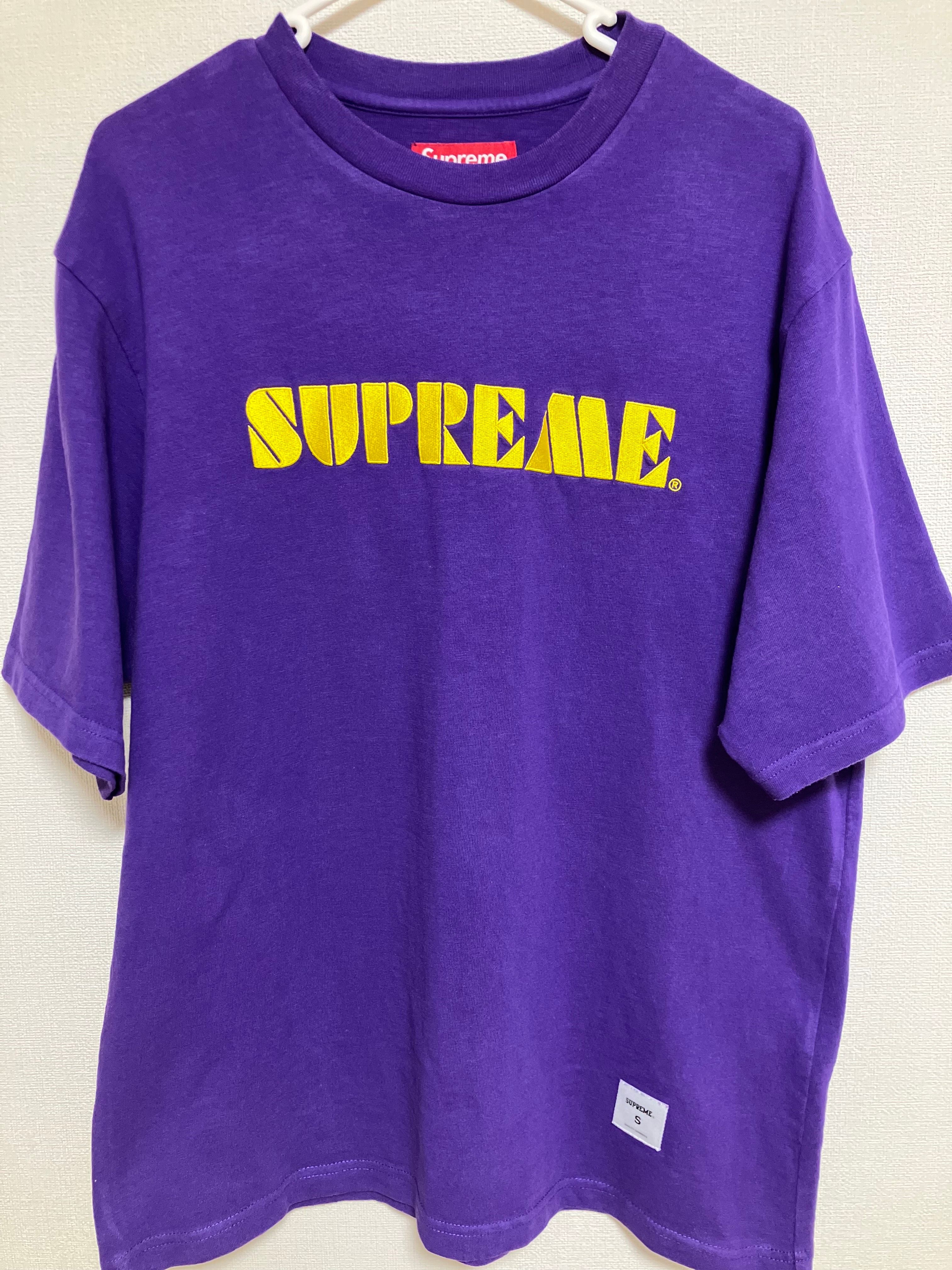 SUPREME ステンシル ウェビング ブーニー ／ パープル Supreme Stencil Embroidered S/S Top 