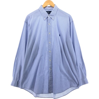 古着 ラルフローレン Ralph Lauren YARMOUTH 長袖 ボタンダウンストライプシャツ メンズXL相当/eaa473752