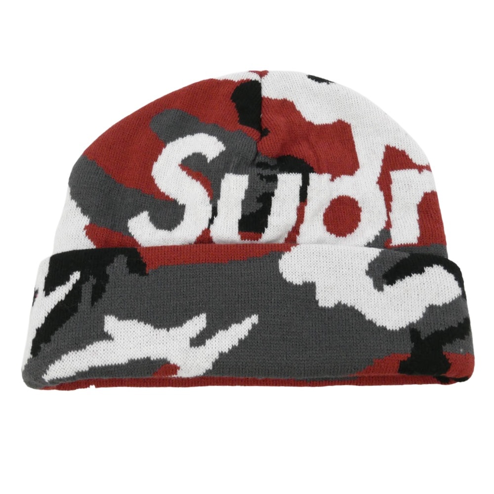 Supreme シュプリーム 25AW Camo Big Logo Beanie カモ ビッグロゴ ビーニー ニットキャップ マルチカラー系【極上美品】【中古】