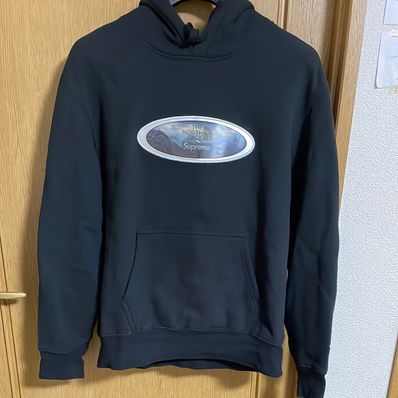 Supreme x The North Face Lenticular Mountains Hooded Sweatshirt "Black"