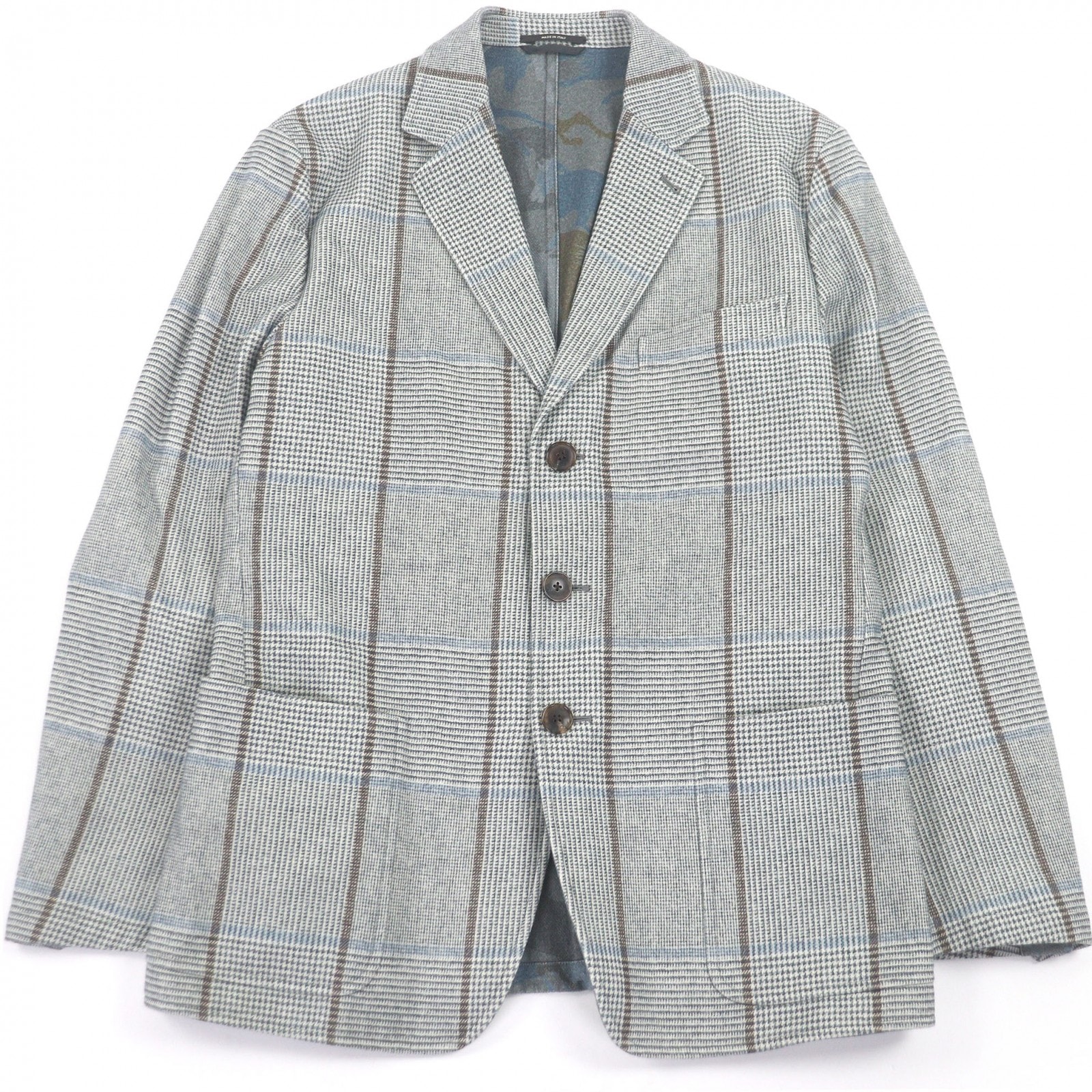 極美品 エルメス テーラードジャケット グレー系 メンズ 50