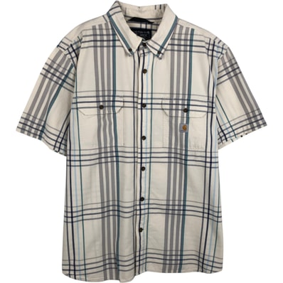 古着 カーハート Carhartt Loose Fit 半袖 ワークシャツ メンズXL相当/eaa477531