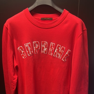 Supreme / Louis Vuitton Arc Logo Crewneck "Red"