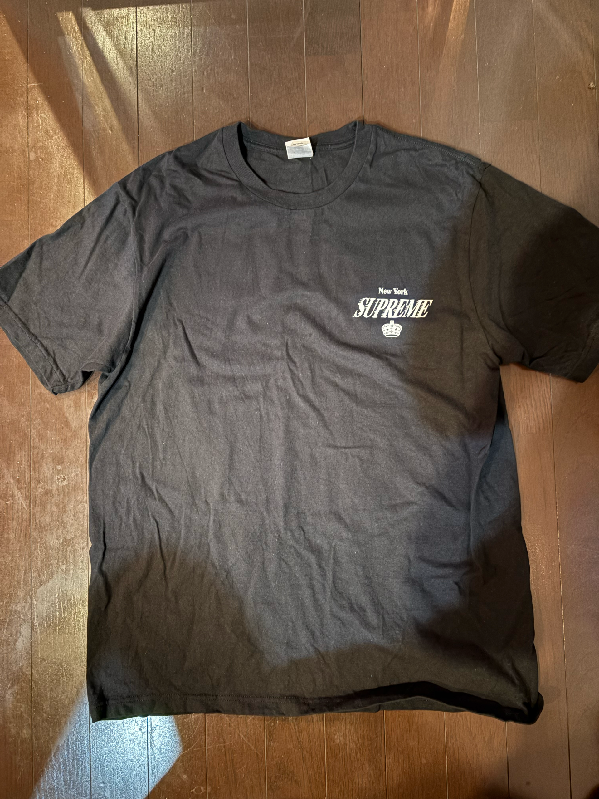 Supreme Washed Script S/S Top "Black"