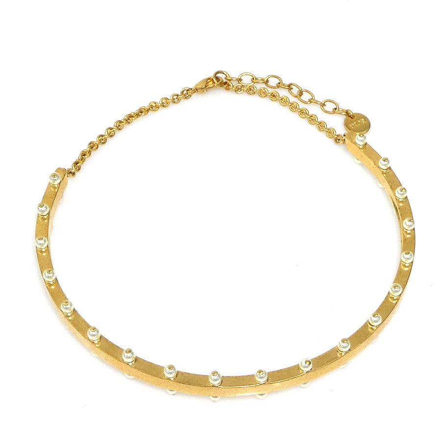 クリスチャンディオール Christian Dior チョーカー ネックレス メタル ゴールド レディース【中古】 56866a