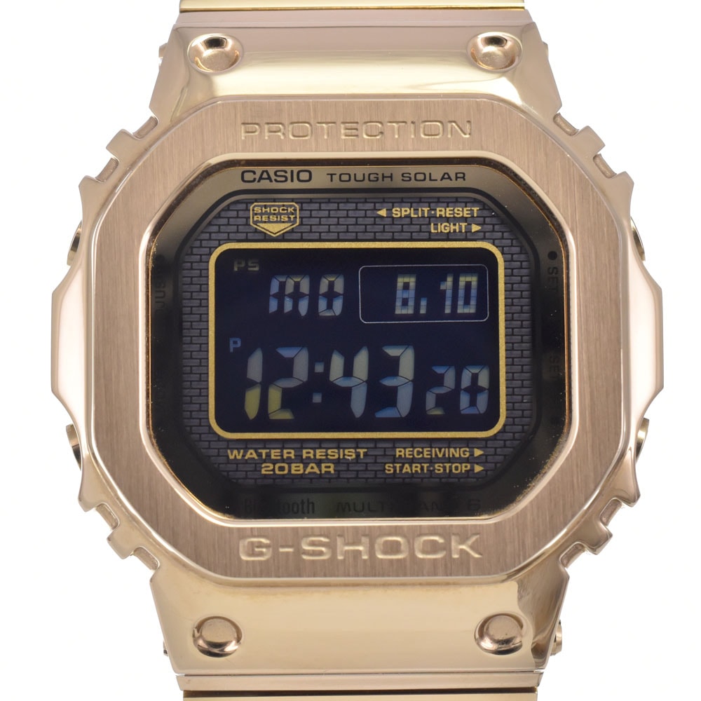 カシオ CASIO GMW-B5000GD-9JF G-SHOCK フルメタル 液晶/ブラック ソーラー電波 メンズ 美品 腕時計 C#149728