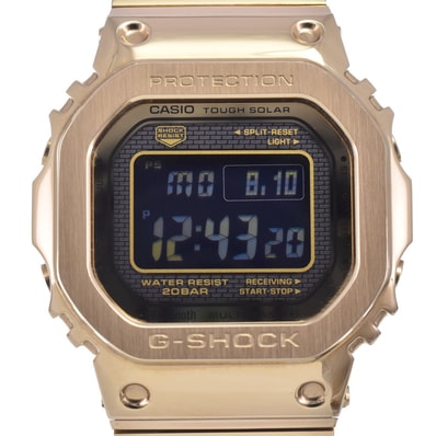 カシオ CASIO GMW-B5000GD-9JF G-SHOCK フルメタル 液晶/ブラック ソーラー電波 メンズ 美品 腕時計 C#149728