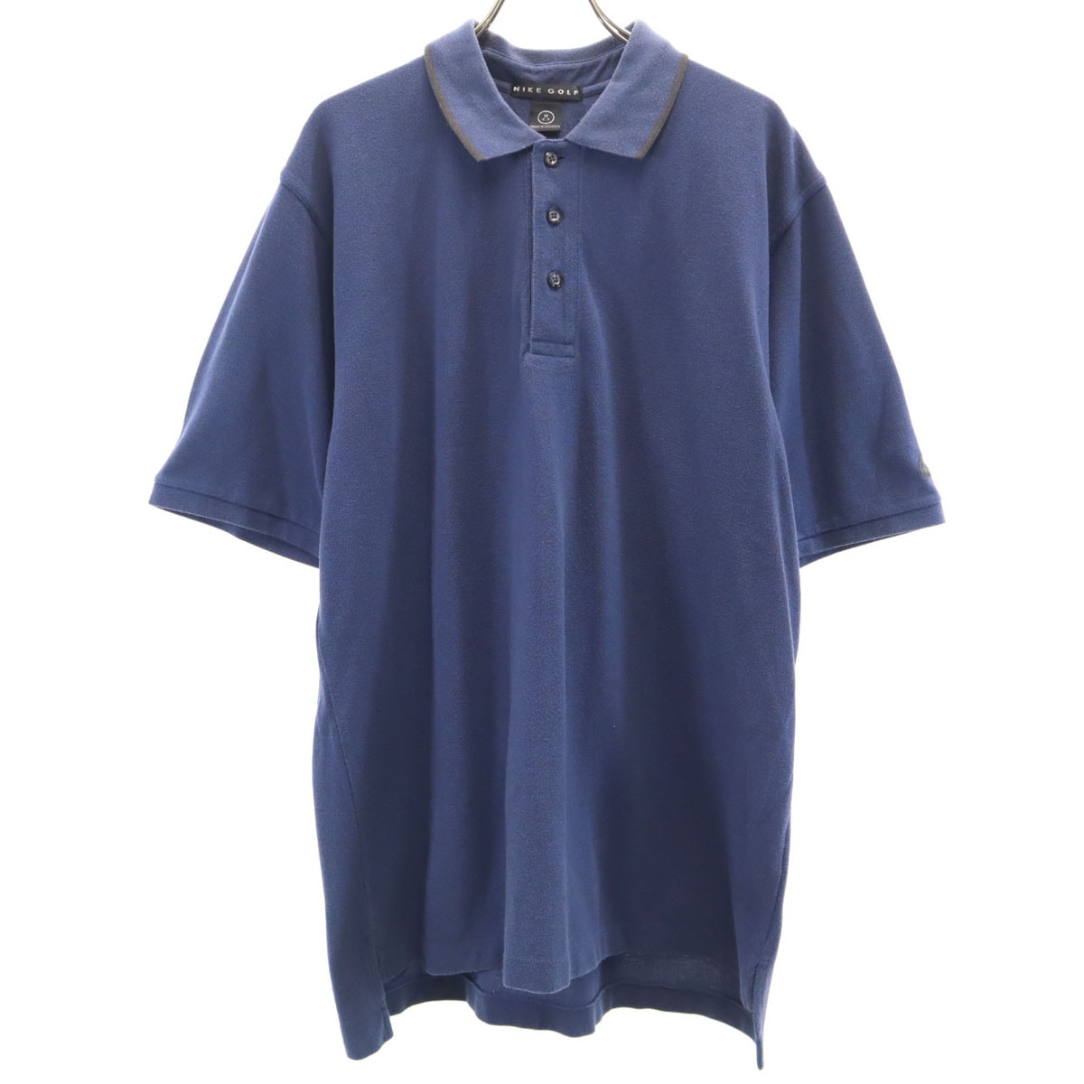 NIKE GOLF ナイキゴルフ 半袖 ポロシャツ M ネイビー 鹿の子地