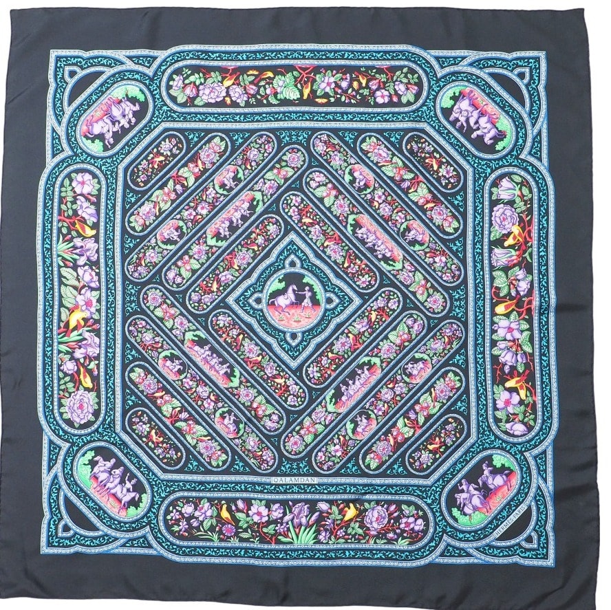 未使用に近い】□美品□HERMES エルメス QALAMDAN カラムダン