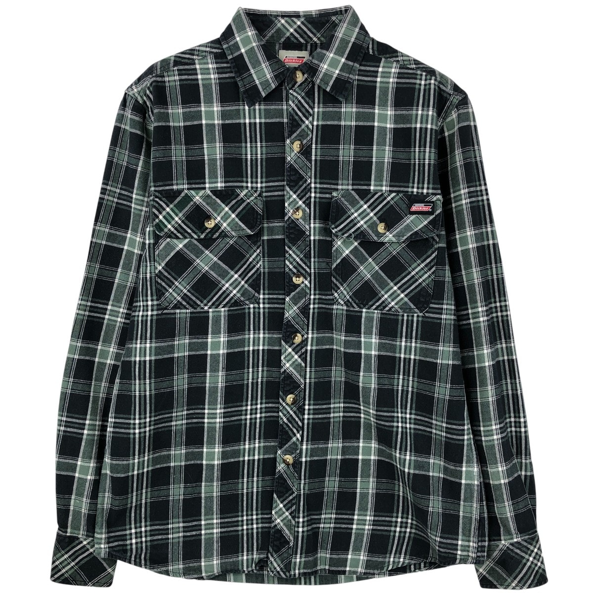 古着 ディッキーズ Dickies 長袖 フランネルチェックシャツ メンズS相当/eaa607048
