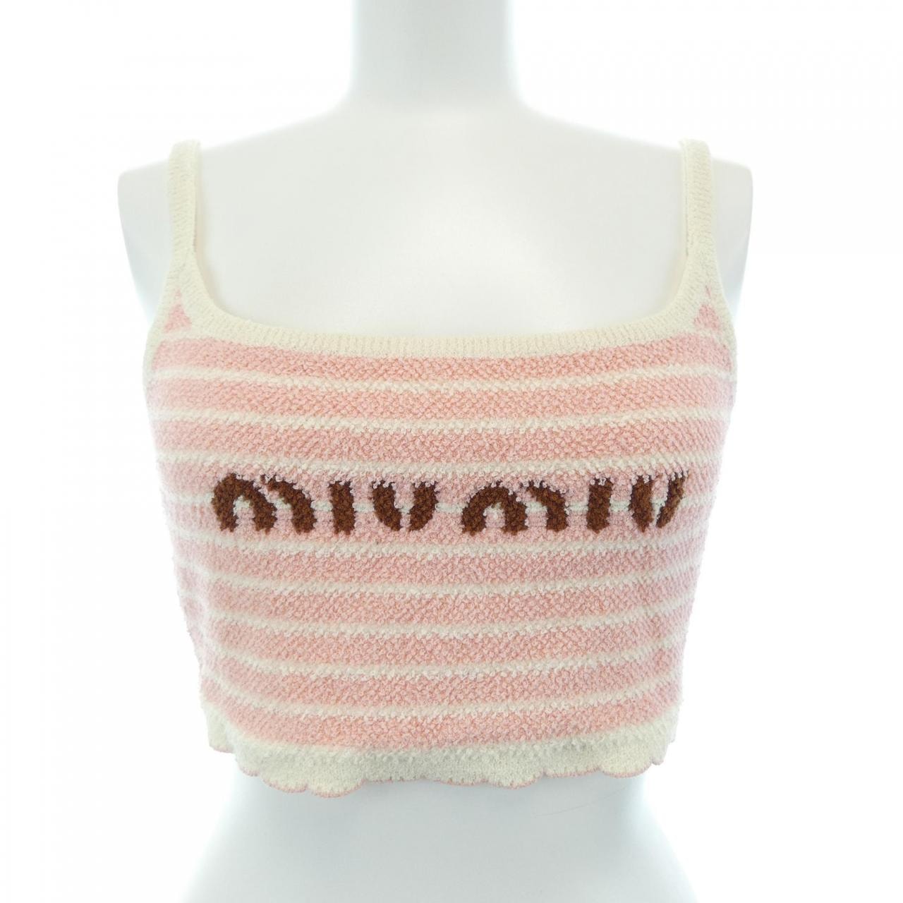 ミュウミュウ MIU MIU MIU MIU ロゴ MMV045 SEM0 119T キャミソール