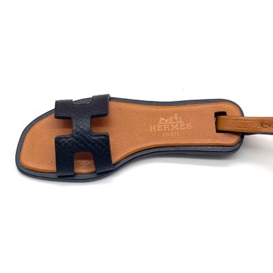HERMES エルメス オラン ナノ バッグチャーム ブラック