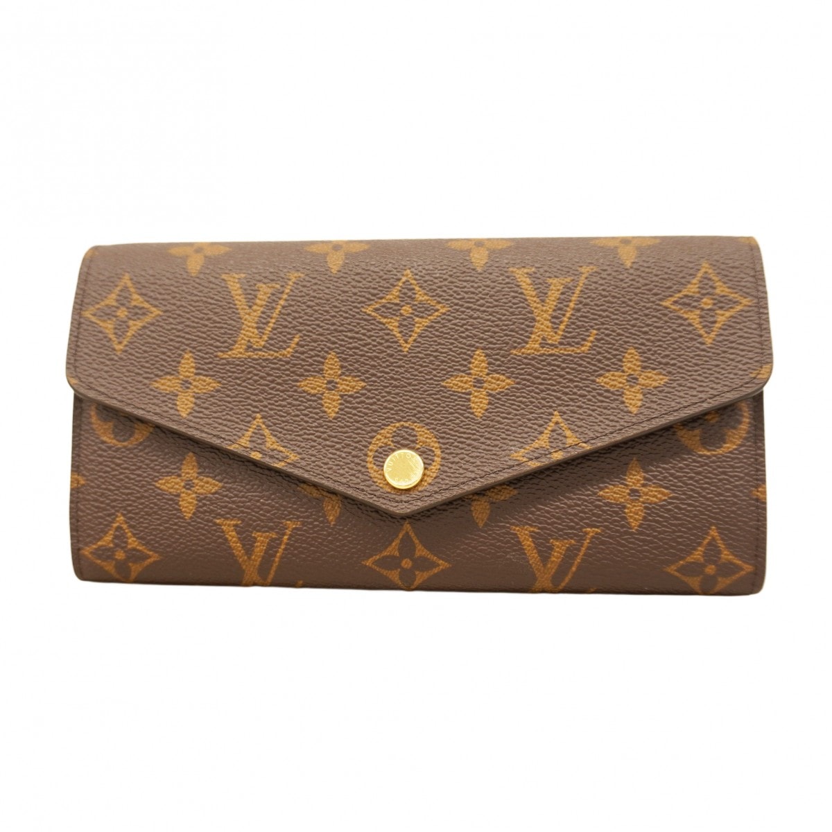 ★最終価格【6cd4653】ルイヴィトン 長財布 モノグラム ポルトフォイユサラ M62234 ブラウン フューシャ【中古】レディース