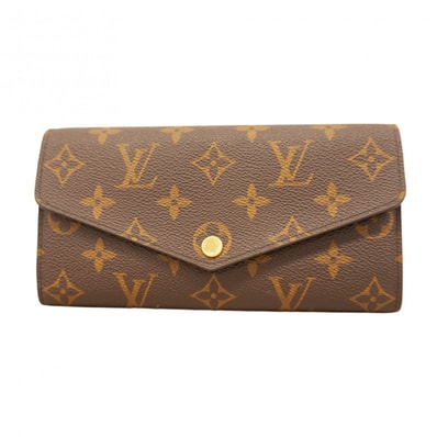 ★最終価格【6cd4653】ルイヴィトン 長財布 モノグラム ポルトフォイユサラ M62234 ブラウン フューシャ【中古】レディース