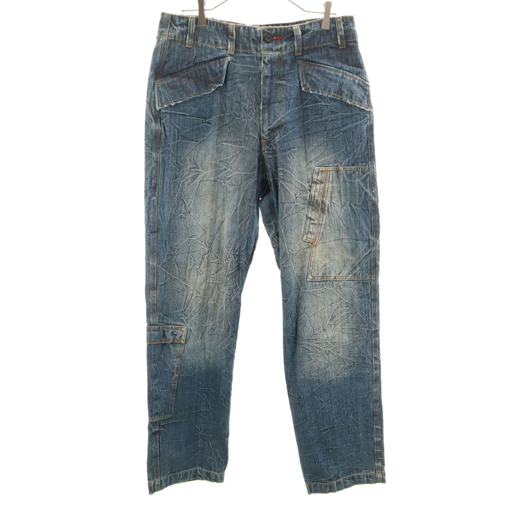 WOOLRICH ウールリッチ シワ加工 ストレートデニムパンツ w34 ジーンズ