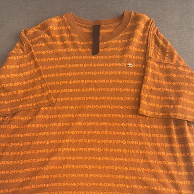 Chrome Hearts Matty Boy Y Not Fuck You Border Print T-Shirt "Orange/Brown"