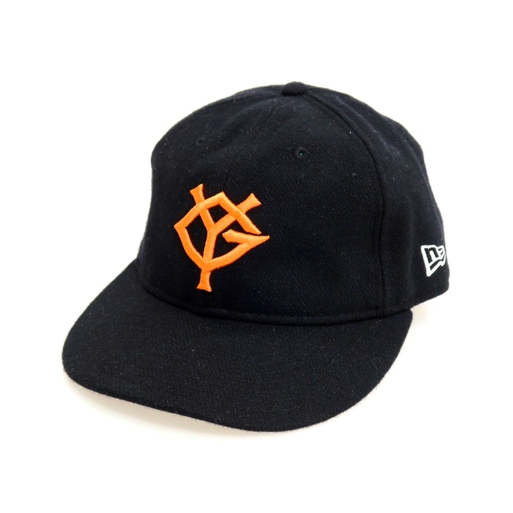 【中古】キス KITH × NEW ERA × 読売ジャイアンツ ベースボールキャップ 帽子 ブラックxオレンジ【メンズ】