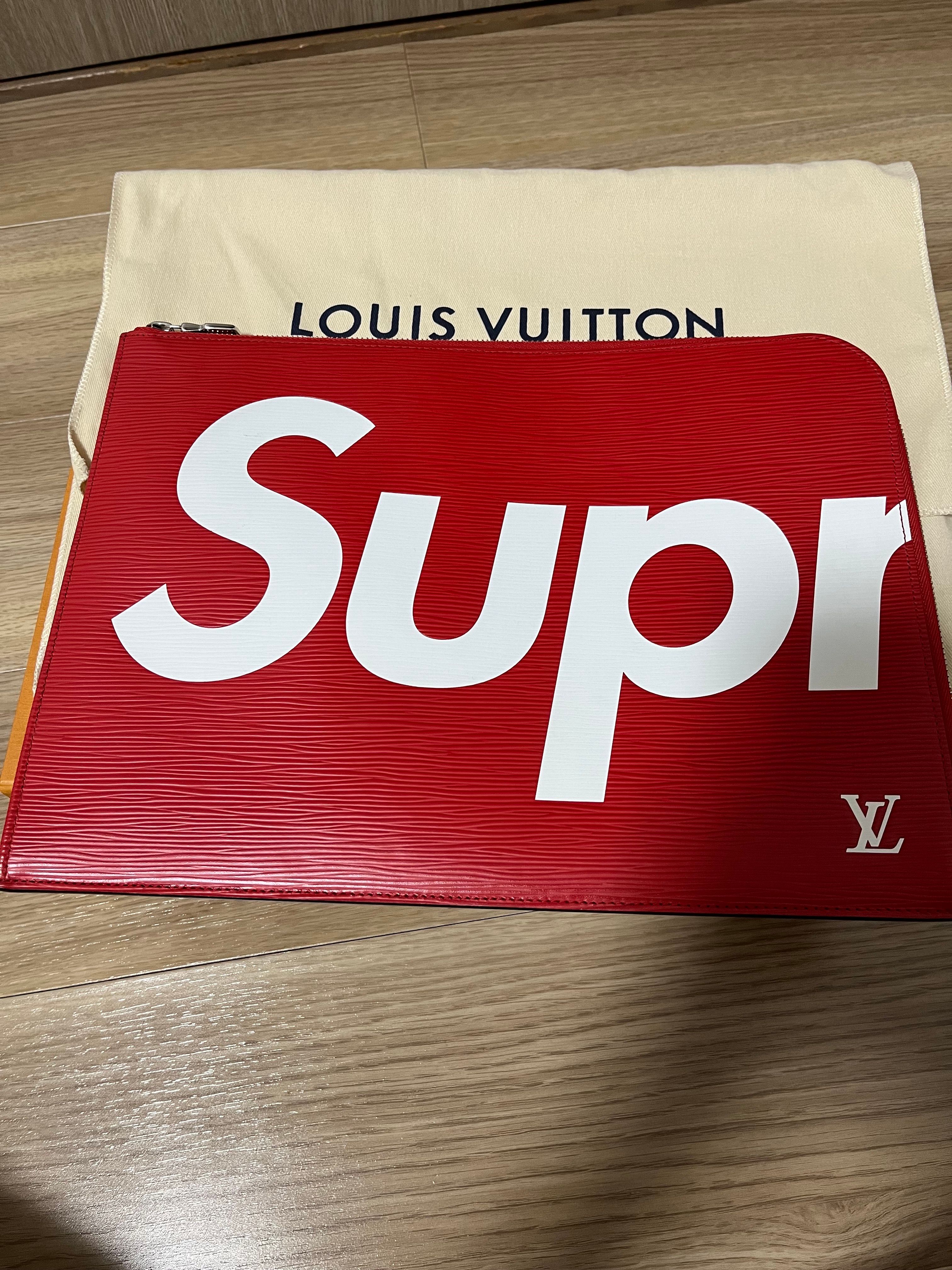 Supreme / Louis Vuitton Pochette Jour GM "Red"