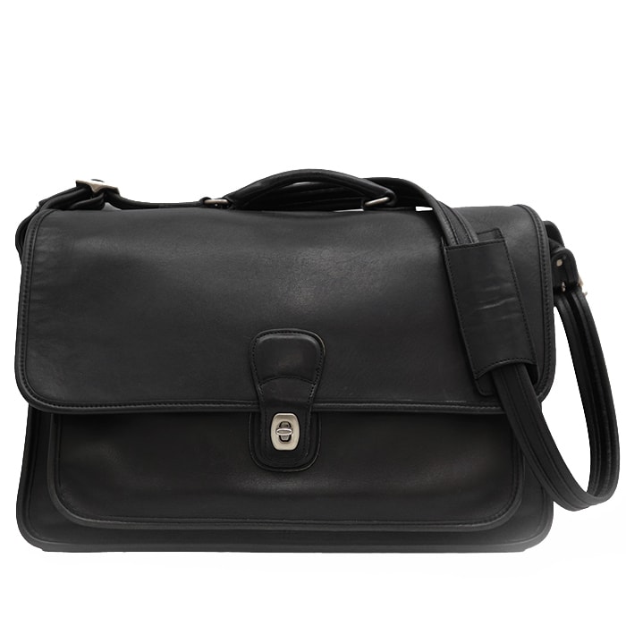 COACH コーチ ハンドバッグ オールドコーチ ヴィンテージ H9C-5180 メンズ メトロポリタン ターンロック グラブタンレザー フルグレインレザー ビジネス カーフ カバン 鞄 小物 ブラック 黒