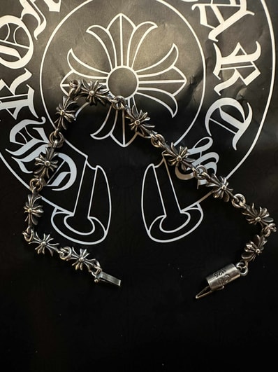 Chrome Hearts Tiny E CH Plus Bracelet 11Link "Silver"