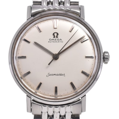 オメガ OMEGA シーマスター シルバー 自動巻き メンズ 良品 腕時計 G#147139
