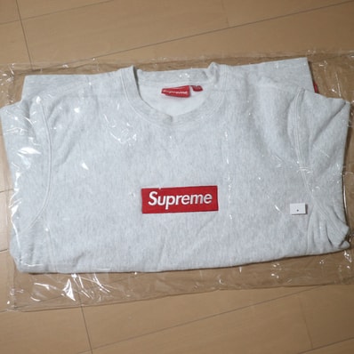 Supreme Box Logo Crewneck Sweatshirt "Ash Grey" (18FW)