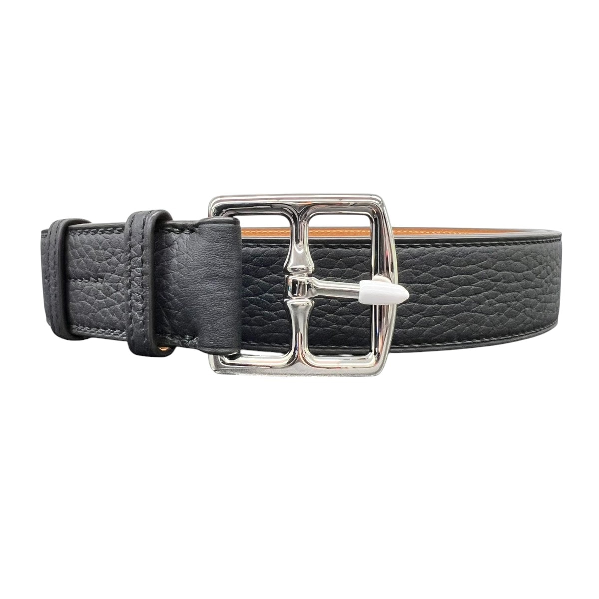 HERMES 未使用品 エルメス ETRIVIERE 32 エトリヴィエール リバーシブル ベルト H046231 CK89095 トリヨンクレマンス レザー W刻印 ブラック ブラウン 展示品 極美品 Sランク 中古 鑑定済 エルメスベルト