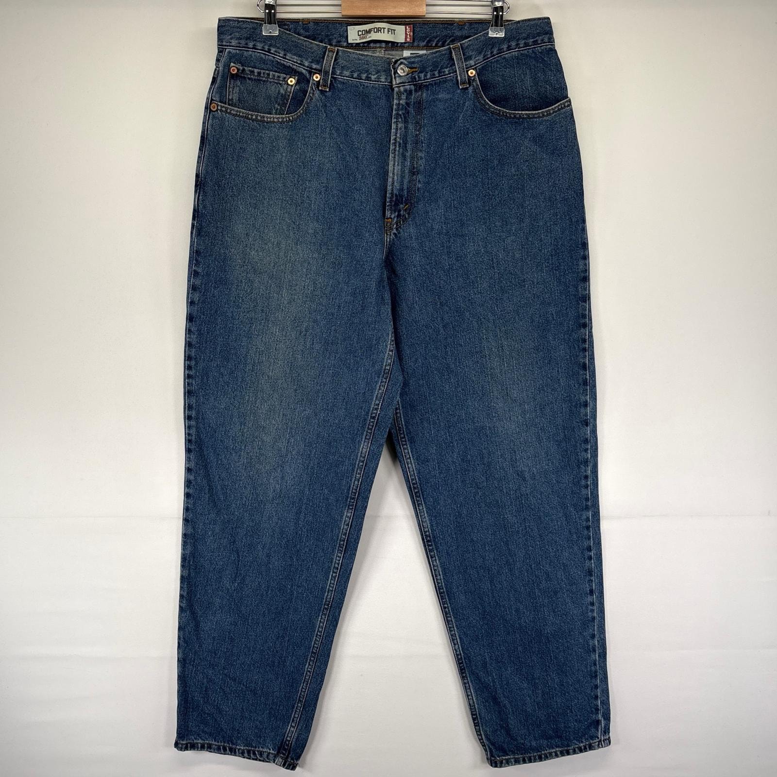 古着 リーバイス Levi's デニム パンツ Gパン 5ポケット ジッパーフライ 560 大きいサイズ テーパード W38 L34  ブルー系 メンズ