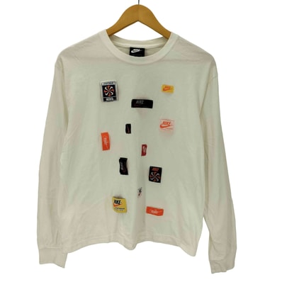ロゴ タグ パッチ デザイン L/S カットソー ロンT【1143913983424】