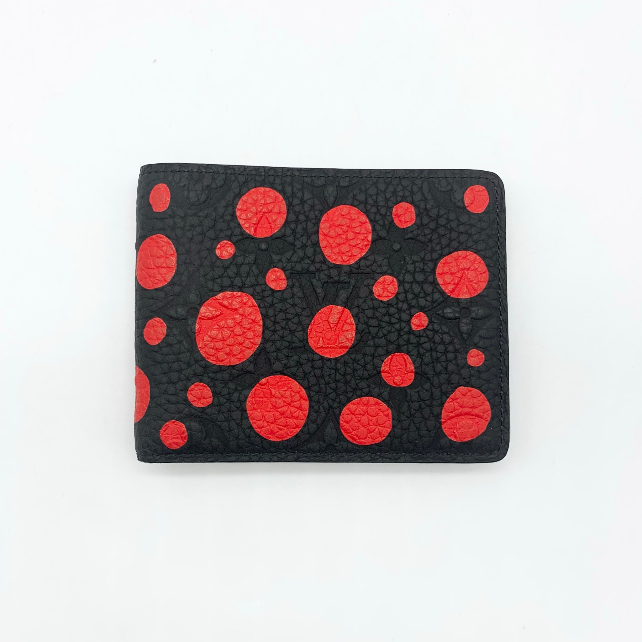 Louis Vuitton x Yayoi Kusama Slender Wallet Taurillon Monogram Leather Infinity Dots "Noir"