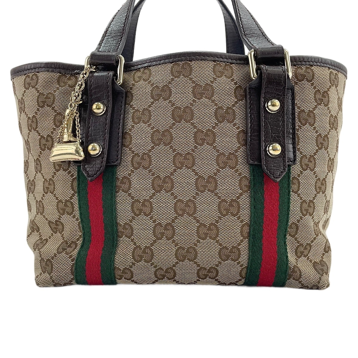 D (傷や汚れあり)】グッチ GUCCI GGキャンバス シェリーライン