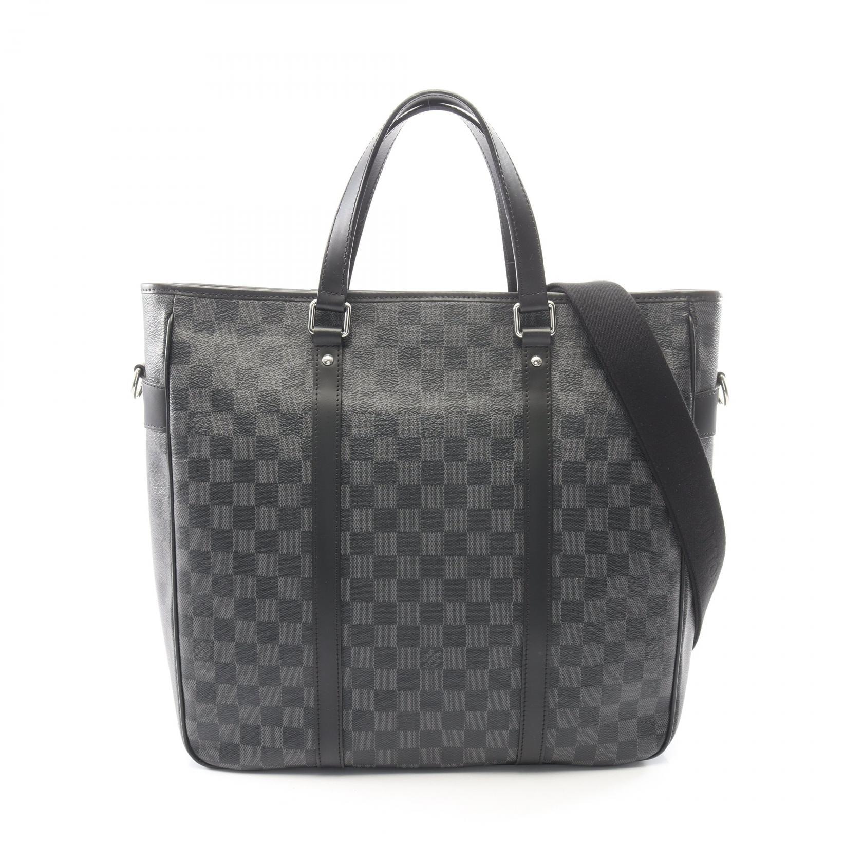 ルイ・ヴィトン LOUIS VUITTON タダオ ダミエグラフィット 2WAY トートバッグ バッグ PVCコーティングキャンバス レザー メンズ ブラック系 N51192 【中古】