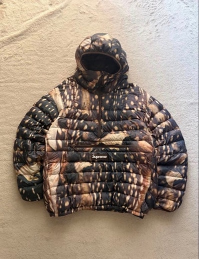 Supreme Micro Down Half Zip Hooded Pullover (23FW) "Deer"