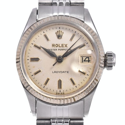 ロレックス ROLEX 6517 ヴィンテージ オイスターパーペチュアル Cal.1130 自動巻き レディース 良品 箱・保証書付き 腕時計 O#147756