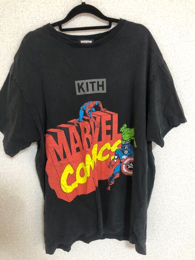 Marvel x Kith Spider-Man Avengers Vintage Tee "Black"