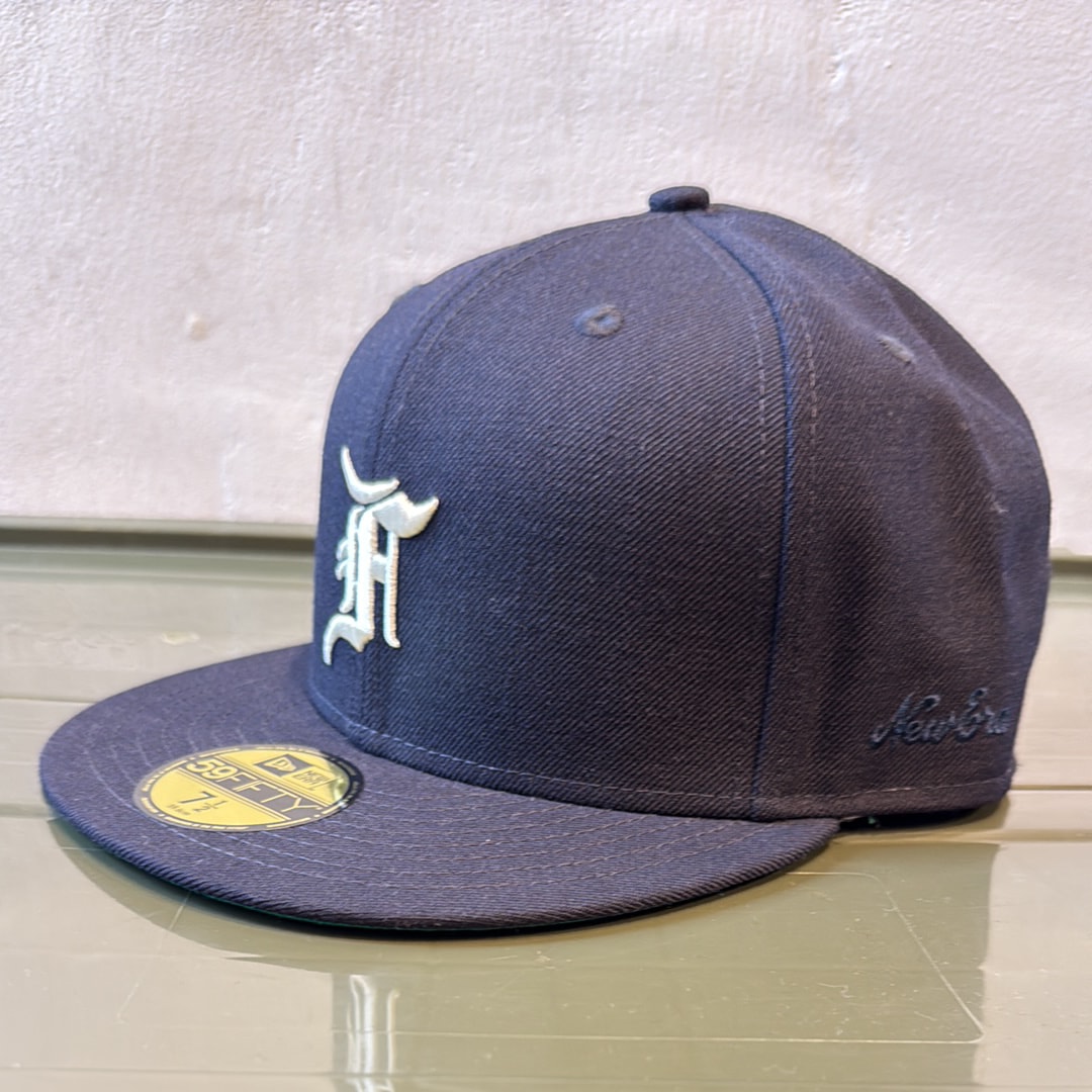 NEW ERA FEAR OF GOD ESSENTIALS 59FIFTY F LOGO Under Visor "Navy"