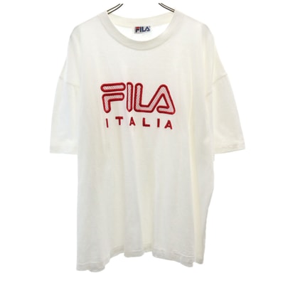 FILA フィラ 90s イタリア製 オールド 半袖 Tシャツ 白