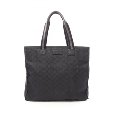 グッチ GUCCI GGナイロン トートバッグ バッグ ナイロン レザー メンズ レディース ブラック系 449178 【中古】