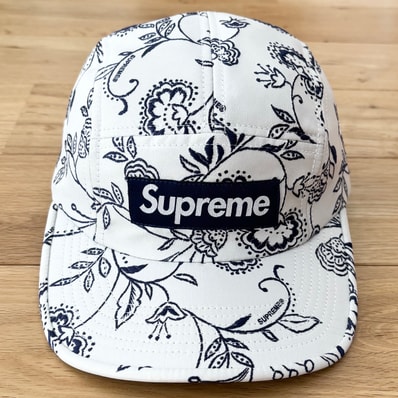 Supreme Floral Jacquard Camp Cap "White"
