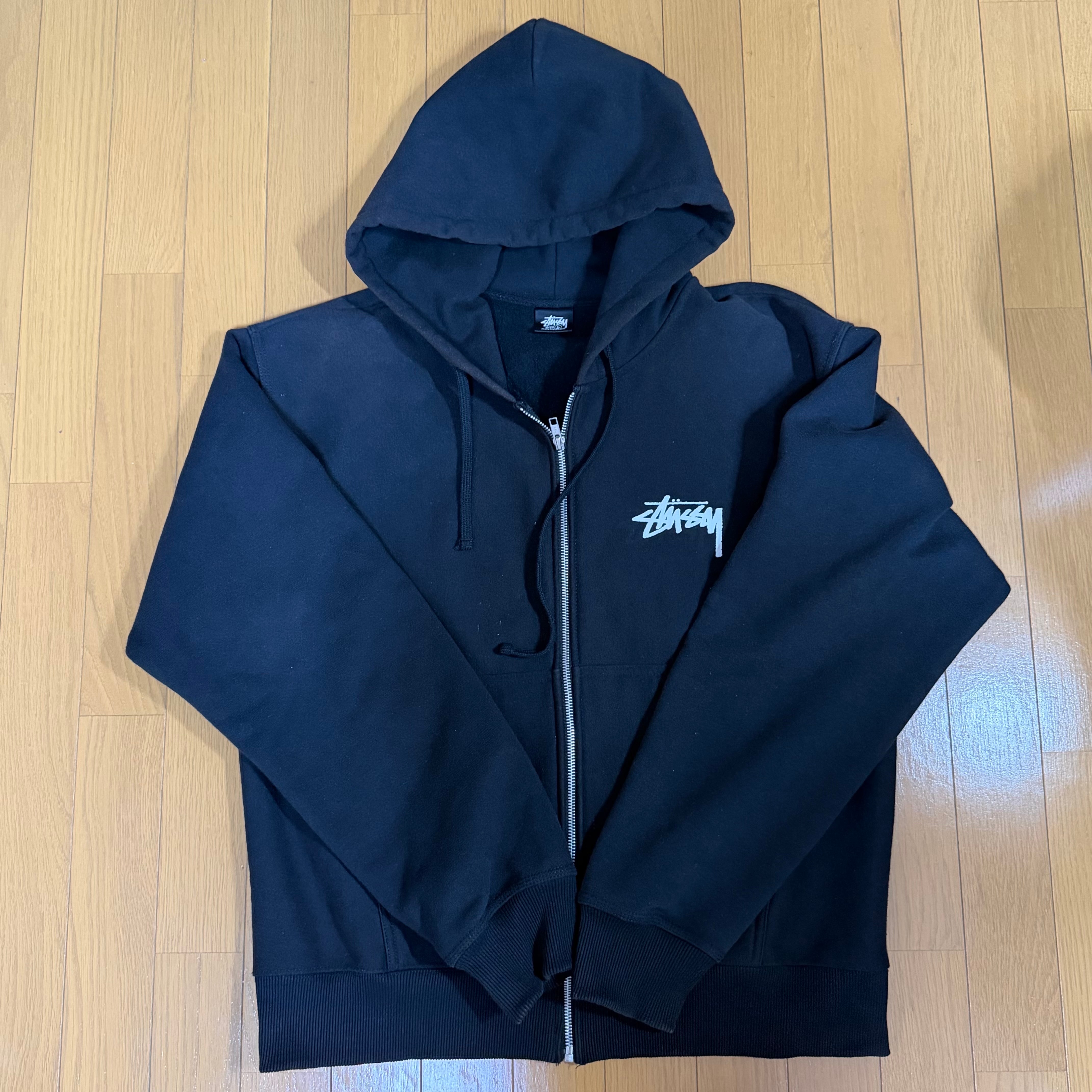 ステューシー クラブ クラウン ジップ パーカー "ブラック"