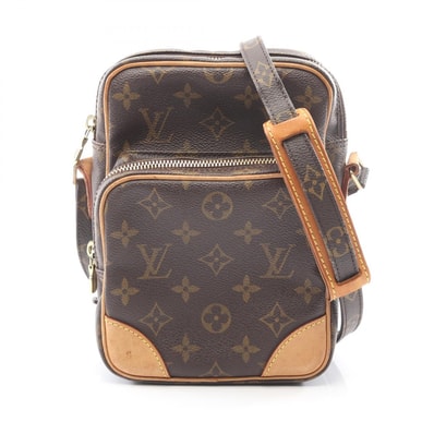 ルイ・ヴィトン LOUIS VUITTON アマゾン ショルダーバッグ バッグ PVCコーティングキャンバス レザー モノグラム レディース ブラウン系 M45236 【中古】