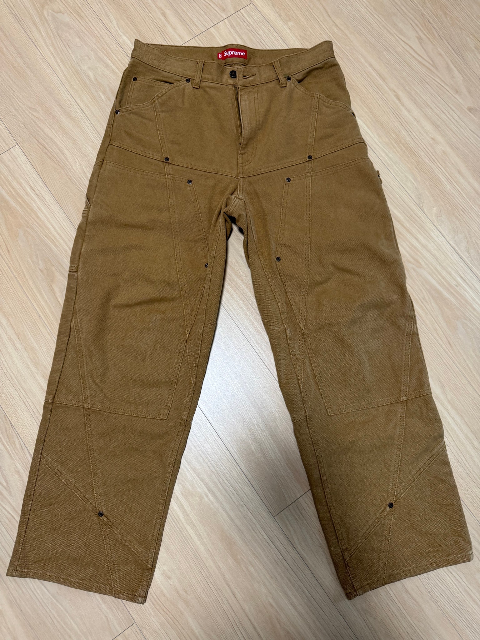 Supreme Paneled Double Knee Painter Pant "Tan"