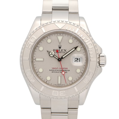 ロレックス ROLEX ヨットマスター ロレジウム D番 腕時計 時計 プラチナ ステンレススチール メンズ シルバー系 16622 【中古】