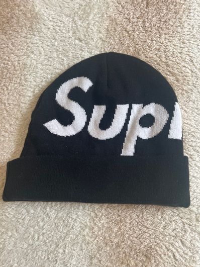 Supreme Big Logo Beanie "Black"
